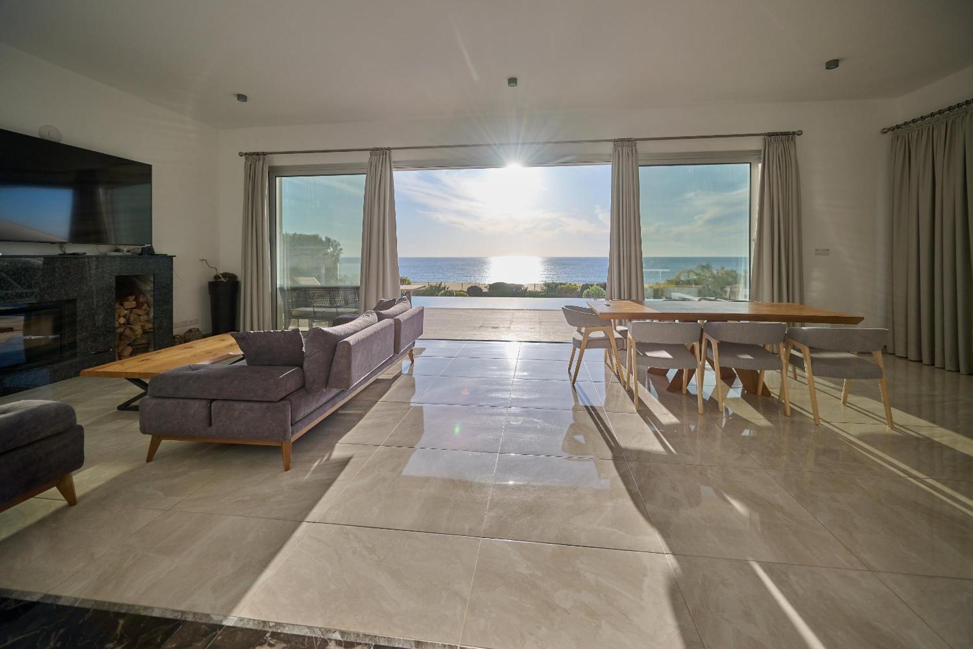 Olymp Luxury Villa D - Luxury Escape With Direct Beach Access And Unique Sunsets Paphos Exterior foto