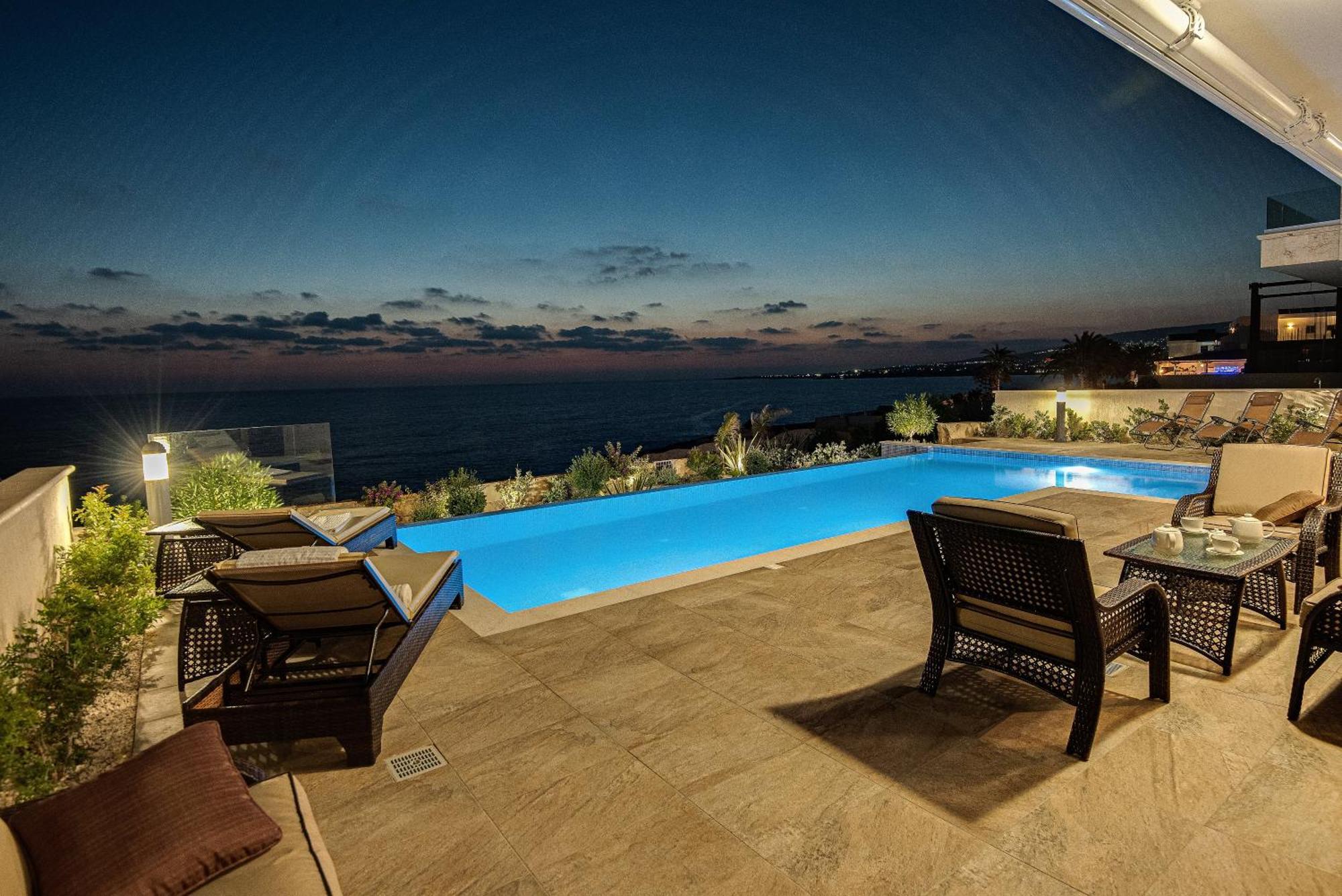 Olymp Luxury Villa D - Luxury Escape With Direct Beach Access And Unique Sunsets Paphos Exterior foto