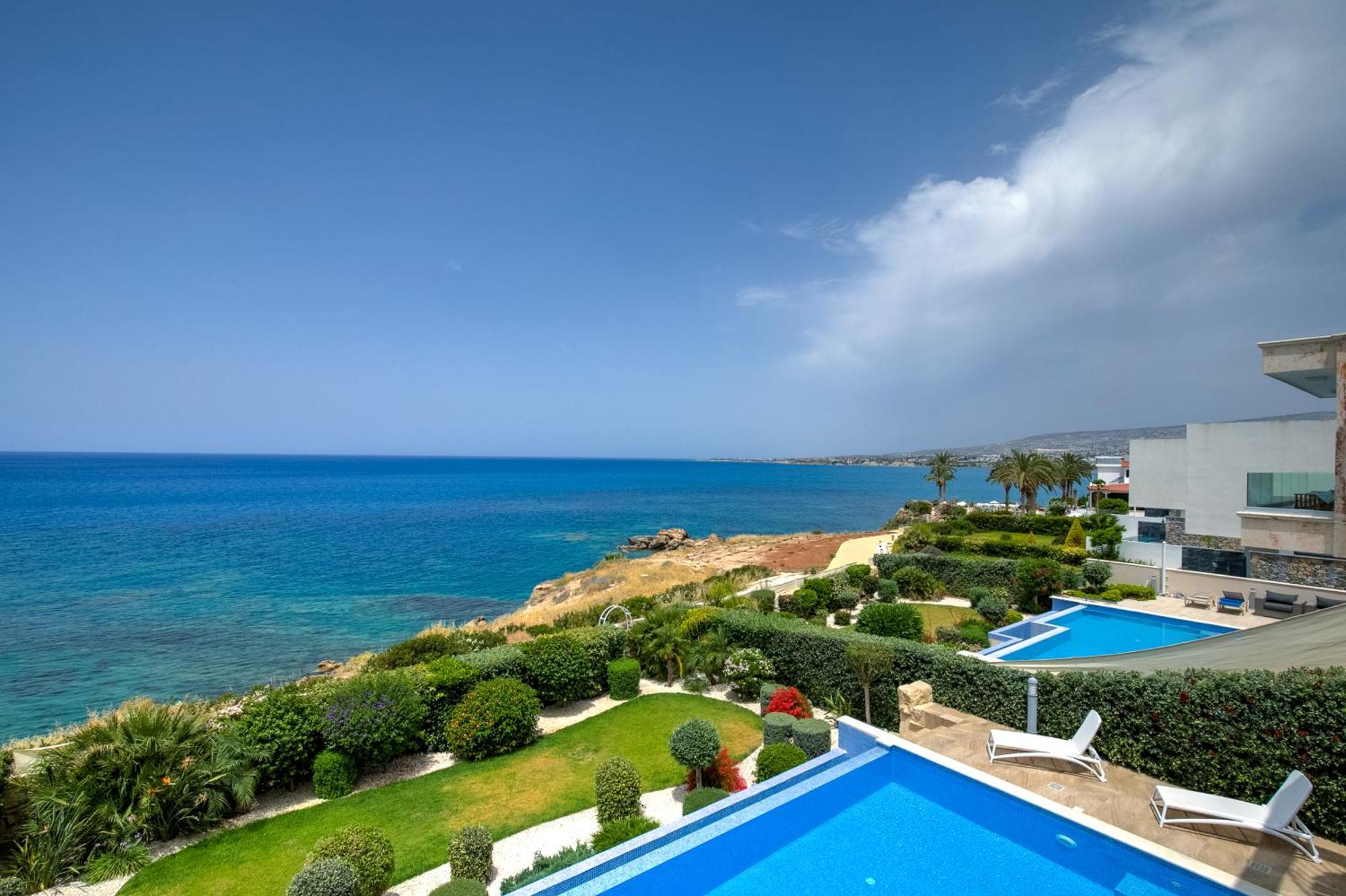 Olymp Luxury Villa D - Luxury Escape With Direct Beach Access And Unique Sunsets Paphos Exterior foto