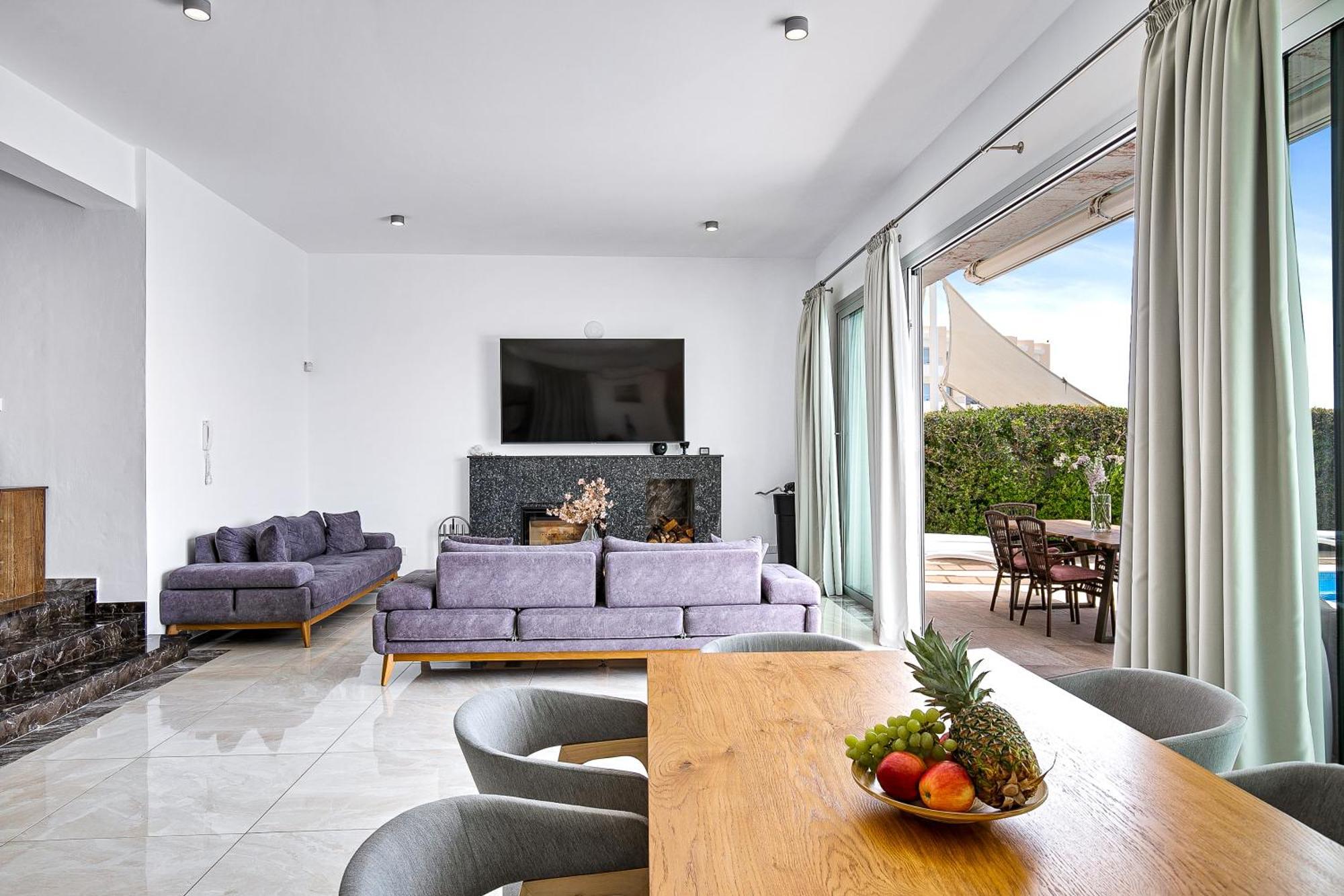 Olymp Luxury Villa D - Luxury Escape With Direct Beach Access And Unique Sunsets Paphos Exterior foto