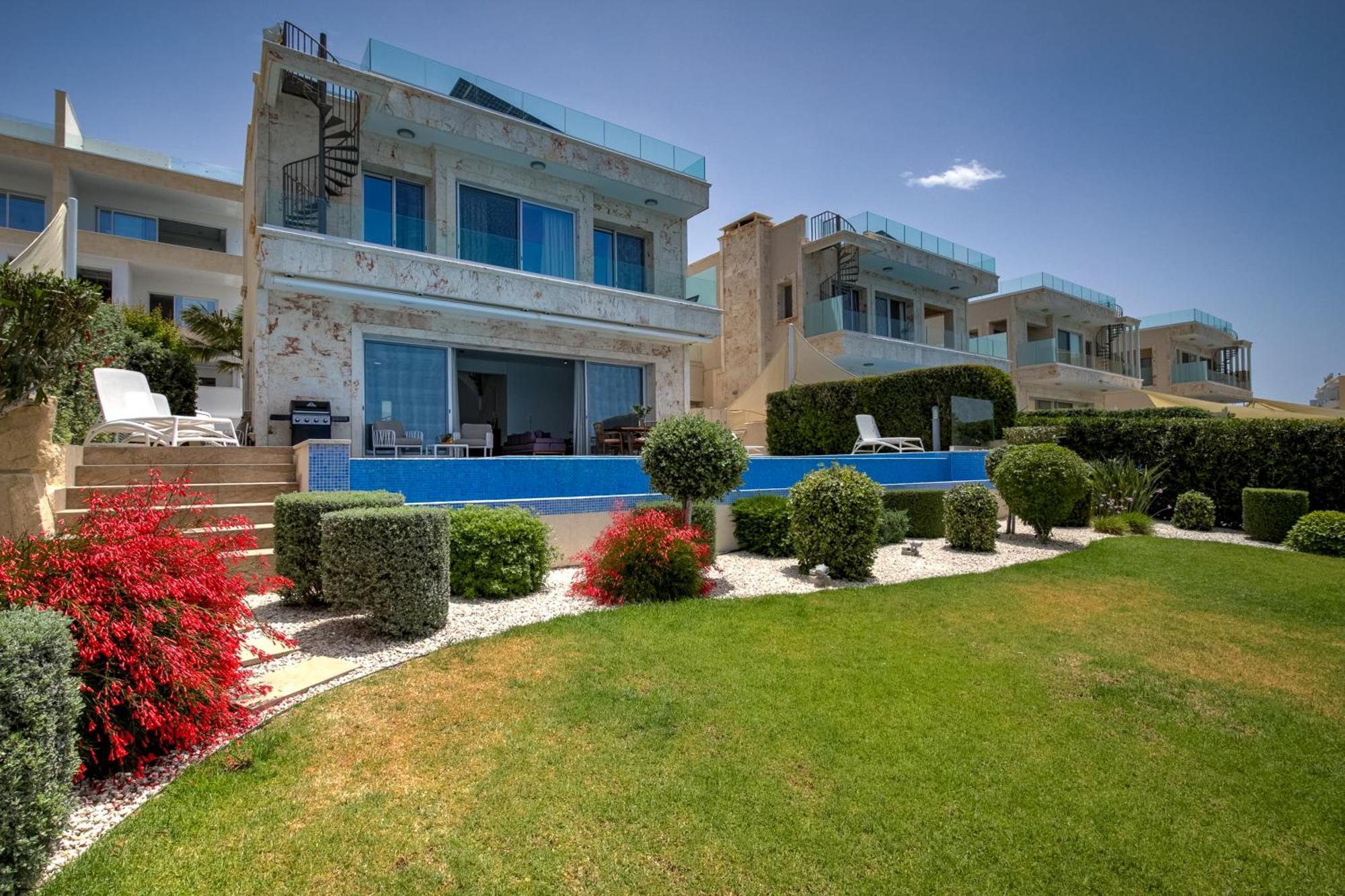 Olymp Luxury Villa D - Luxury Escape With Direct Beach Access And Unique Sunsets Paphos Exterior foto