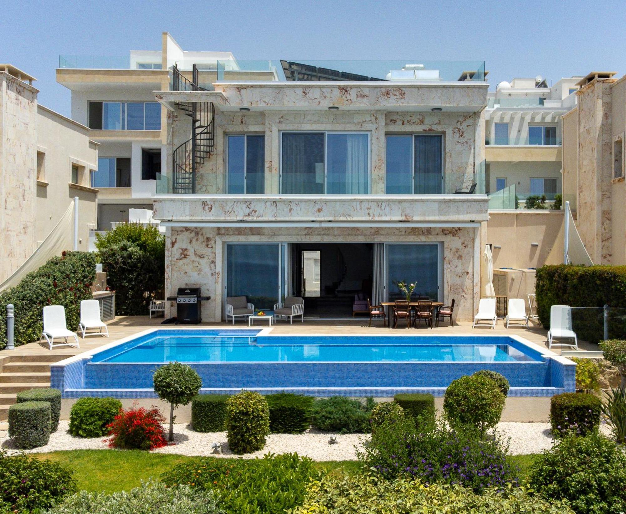 Olymp Luxury Villa D - Luxury Escape With Direct Beach Access And Unique Sunsets Paphos Exterior foto
