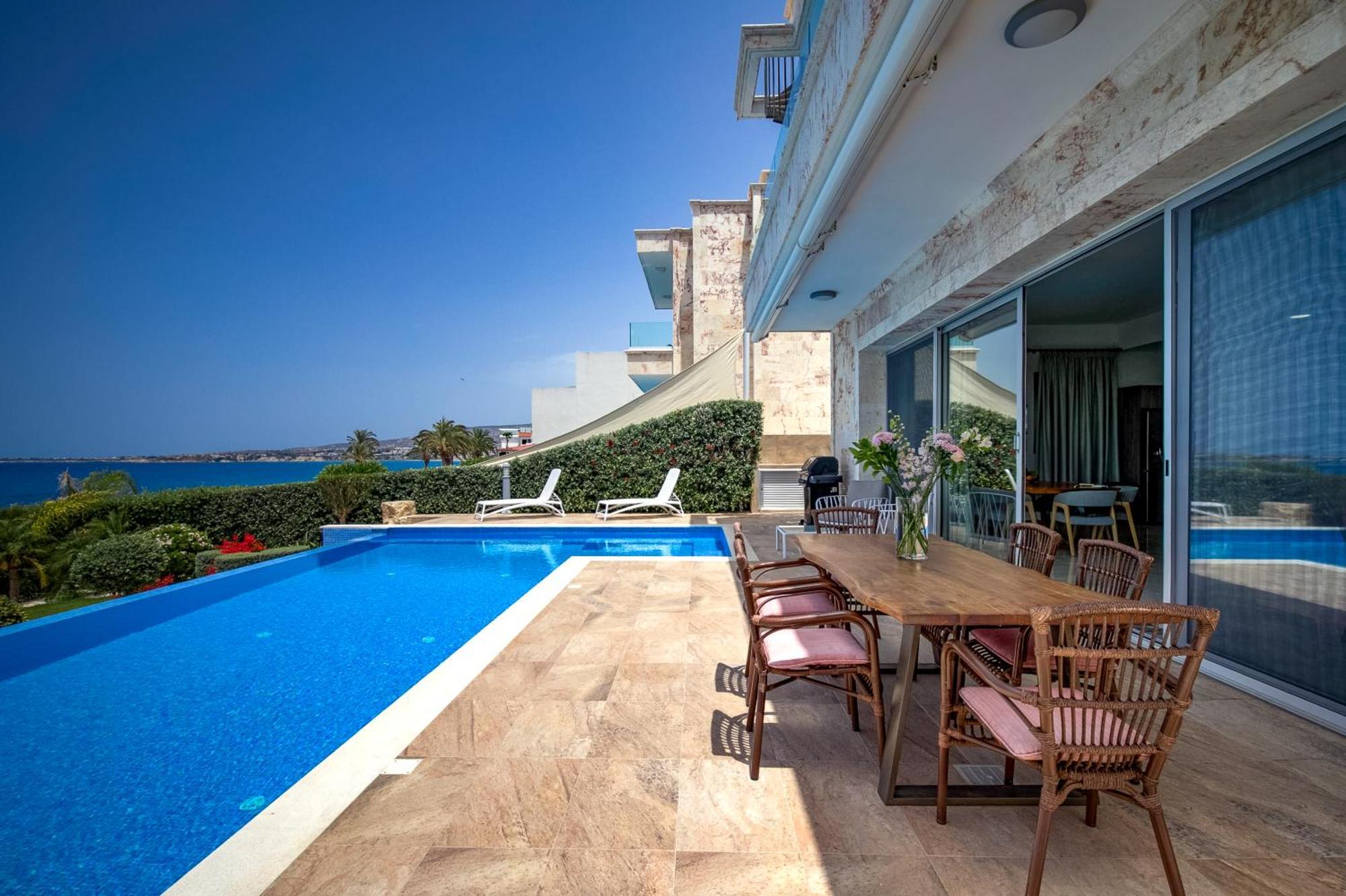 Olymp Luxury Villa D - Luxury Escape With Direct Beach Access And Unique Sunsets Paphos Exterior foto