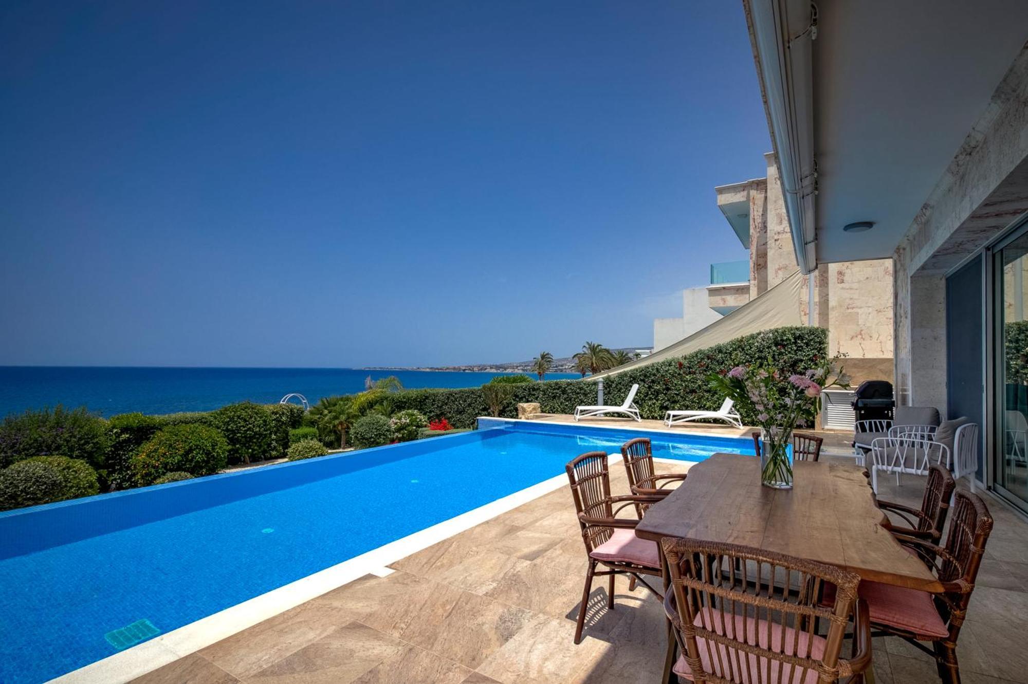 Olymp Luxury Villa D - Luxury Escape With Direct Beach Access And Unique Sunsets Paphos Exterior foto