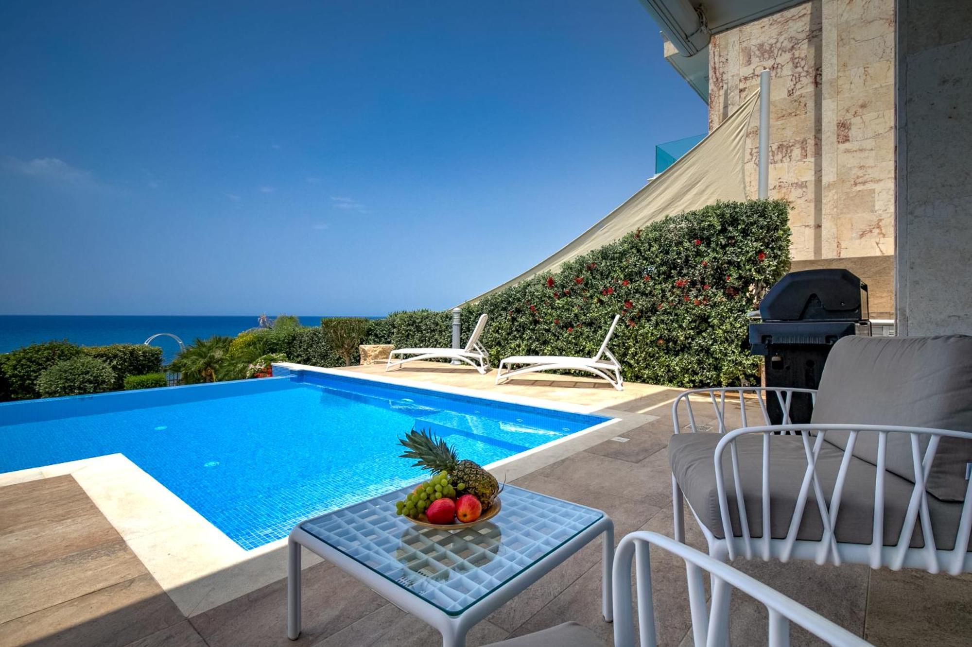 Olymp Luxury Villa D - Luxury Escape With Direct Beach Access And Unique Sunsets Paphos Exterior foto